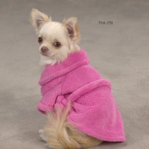 Pink Dog Bathrobe