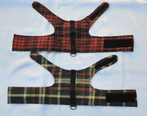 Plaid Design Dog Harness