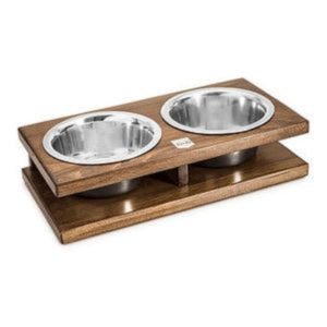 Elevated Dog Cat Double Bowl