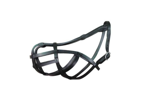 Black Leather Dog Muzzle