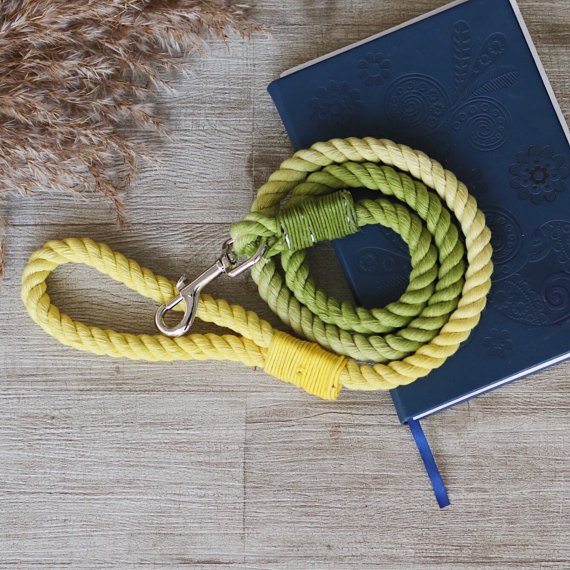 Yellow Dogs Ombre Rope Leash
