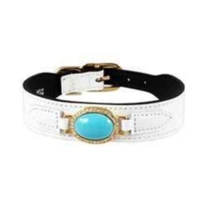 Turquoise Stone Dog Collar