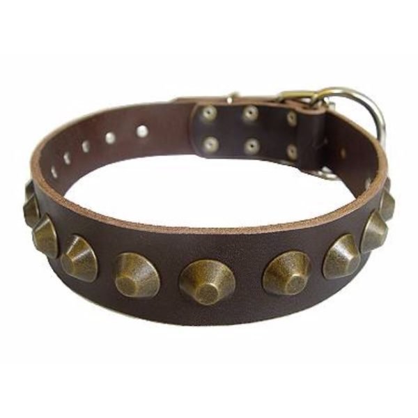 Brown Leather Dog Collar