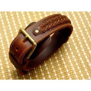 Braided Leather Dog Collars