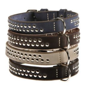 Leather Studded Dog Collars