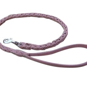 handmade braided leather dog leashes