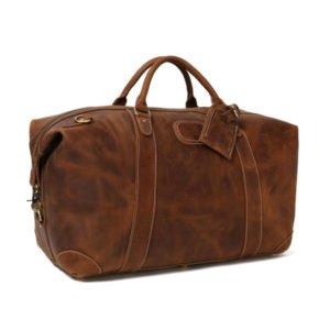 Brown Vintage Leather Luggage Bag