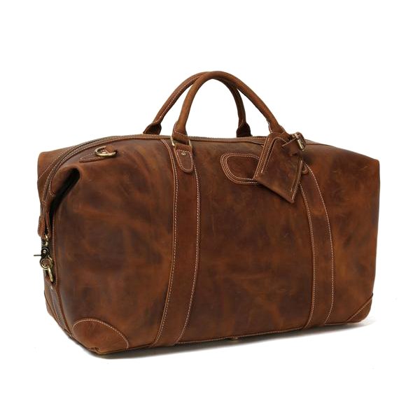 Brown Vintage Leather Luggage Bag Manufacturers in India