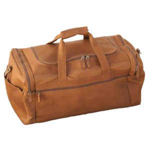 Tan Leather Luggage Travel Bag