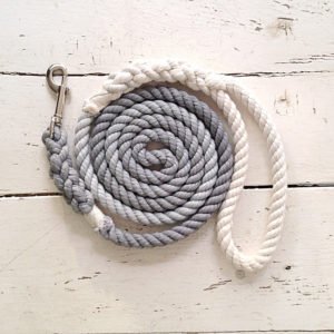 2 Tone Grey Ombre Rope Leash
