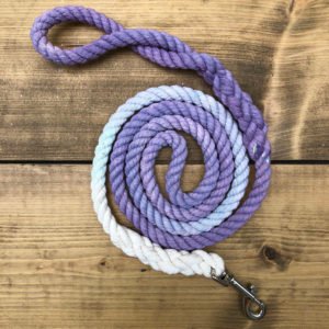 Ombre Dogs Blue White Rope Leash