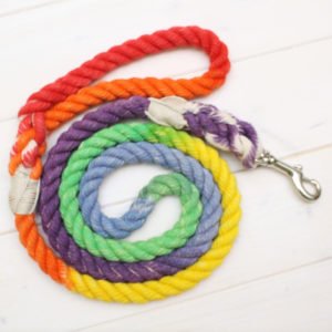 Handmade Cotton Ombre Dog Leash