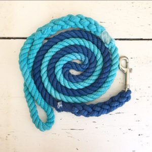 2 Tone Blue Dog Rope Leash