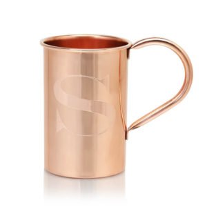 Custom Letter Engraved Pure Copper Beer Mug
