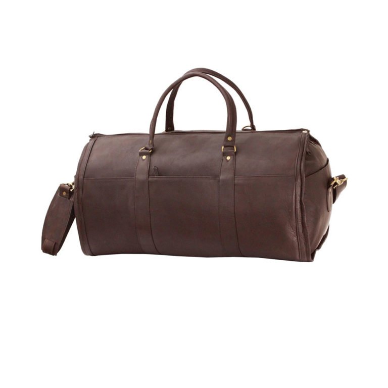 Solid Genuine Leather Travel Duffel Bags Large Size