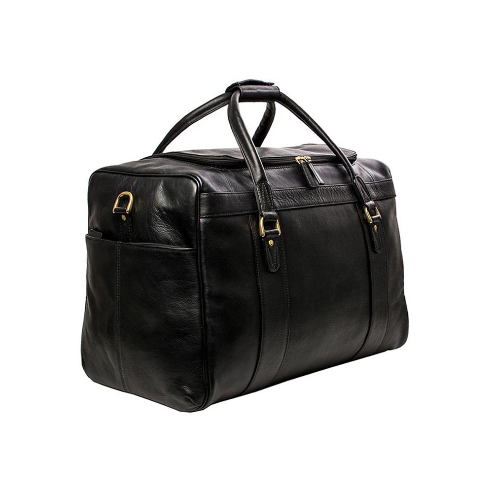 Black Genuine Leather Travel Bags India