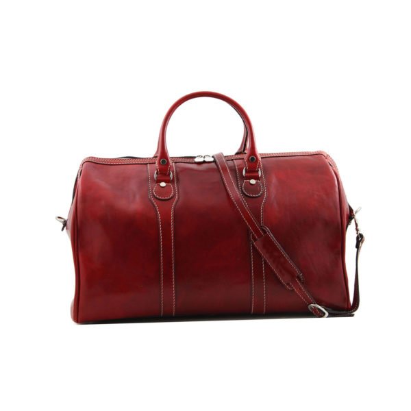 Elegant Small Genuine Leather Women Travel duffel bag