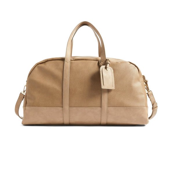Elegant Travel Duffle Leather Bag