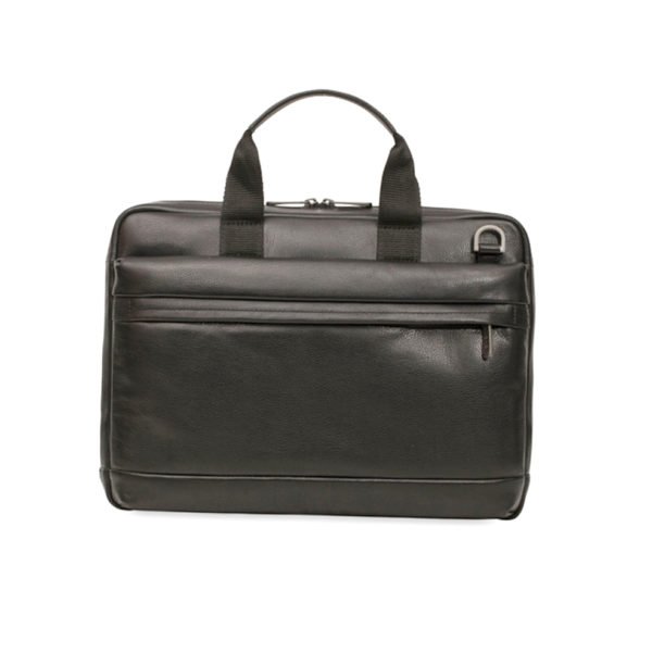 Black Casual Leather Laptop Bag