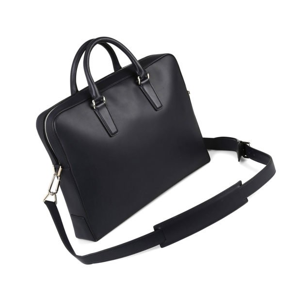 Genuine Leather Fancy Black Laptop Bag For Office