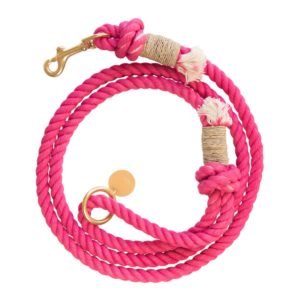 Pink Dog rope leashes