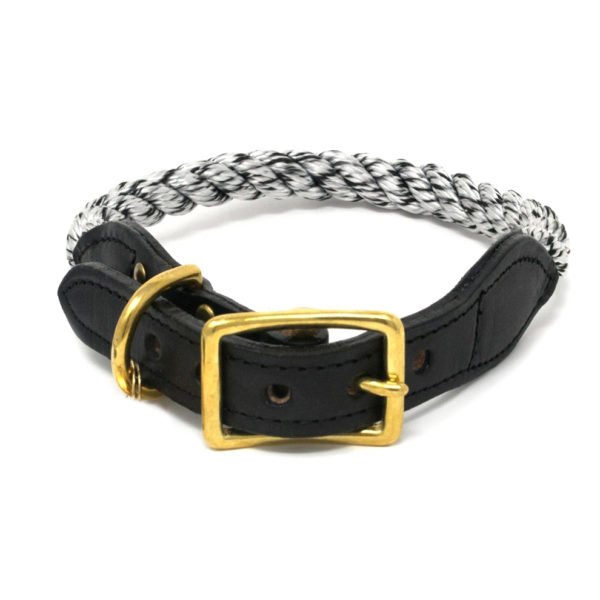 2 Tone Color Cotton Rope Dog Collar