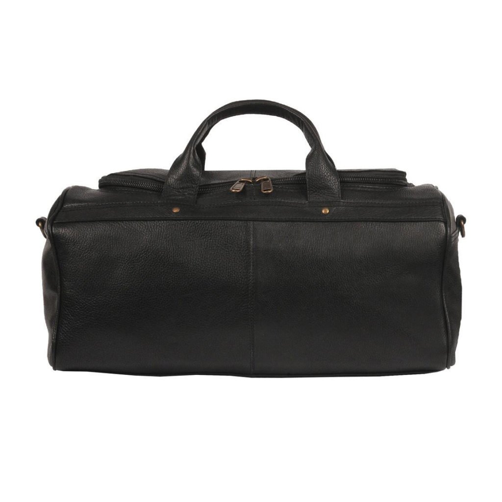 Solid Genuine Leather Travel Duffel Bags Large Size