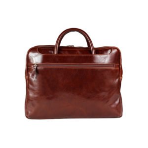 High Quality Pure Leather Laptop Bag With Multi Chains
