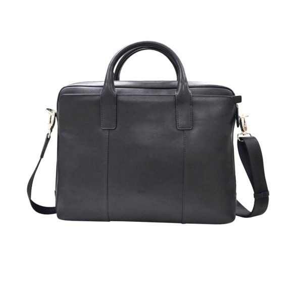 Genuine Leather Fancy Black Laptop Bag For Office