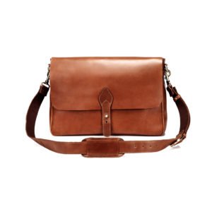 Leather Briefcase Messenger Bag