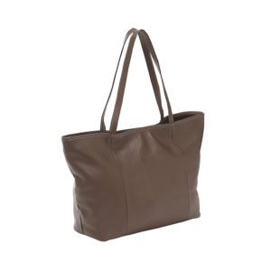 Brown Leather Diaper Bag For Ladies