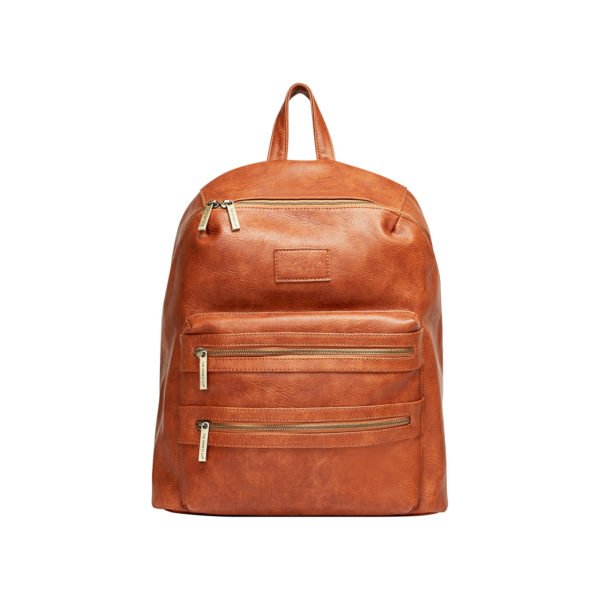 Solid Leather Diaper Bags Backpack