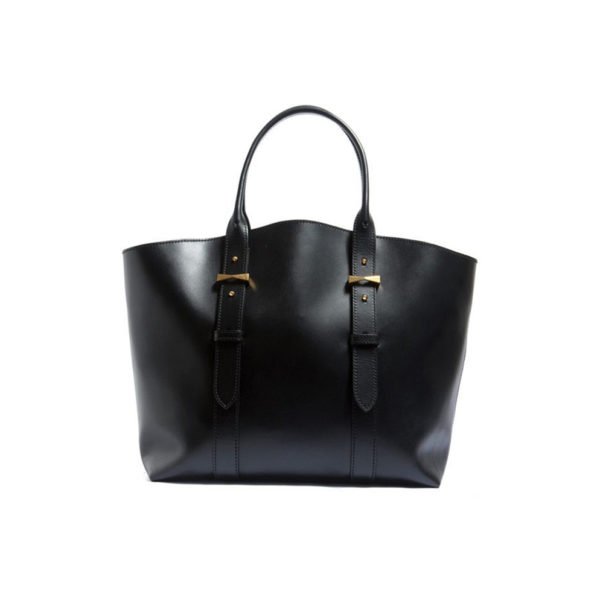 Black ladies handbags genuine leather