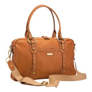 Womens Casual Tan Leather Diaper Bags