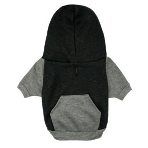 Black Grey Pure Cotton Winter Dog Hoodies