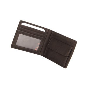 Mens Bifold Wallet with Coin Pocket