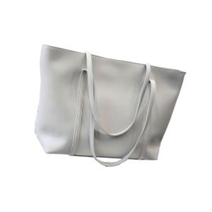 Pure Leather White Diaper Bags For Girls