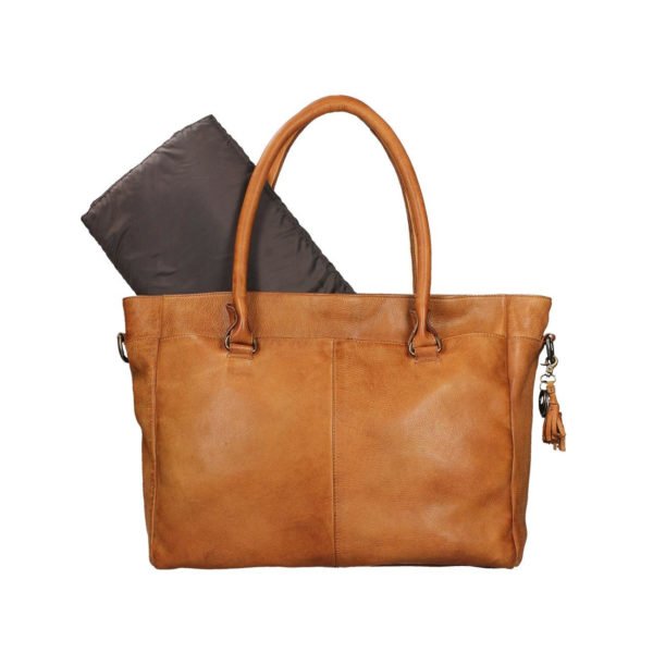 Stylish Leather Diaper Shoulder Bag