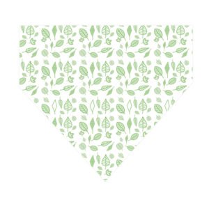 Green Leaf Custom Pattern Dog Bandanas