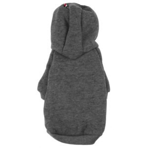 Dark Grey Warm Dog Winter Clothes dog Hoodies