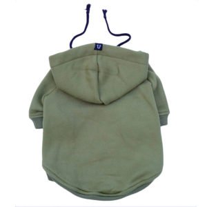 Army Green Dog Winter Hoodie Cotton Dog Clothes