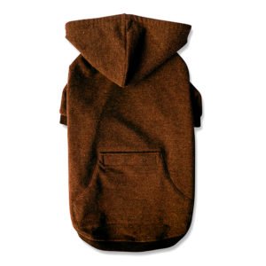 Chocolate Brown Custom Dog Hoodie with Pocket