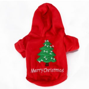 Designer Christmas Dog Clothes Hoodies