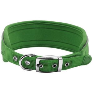 Extra Wide Green Nylon Strong Dog Collars