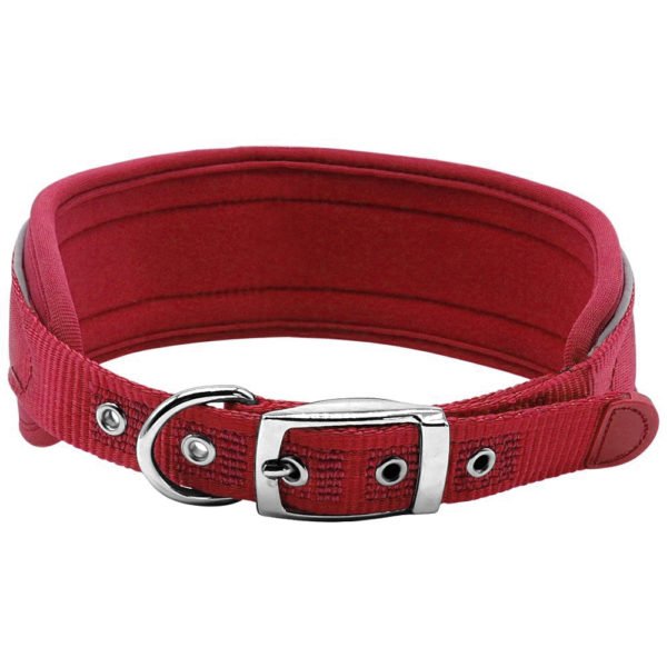 Luxury Red Nylon Large Pet Dog Collars