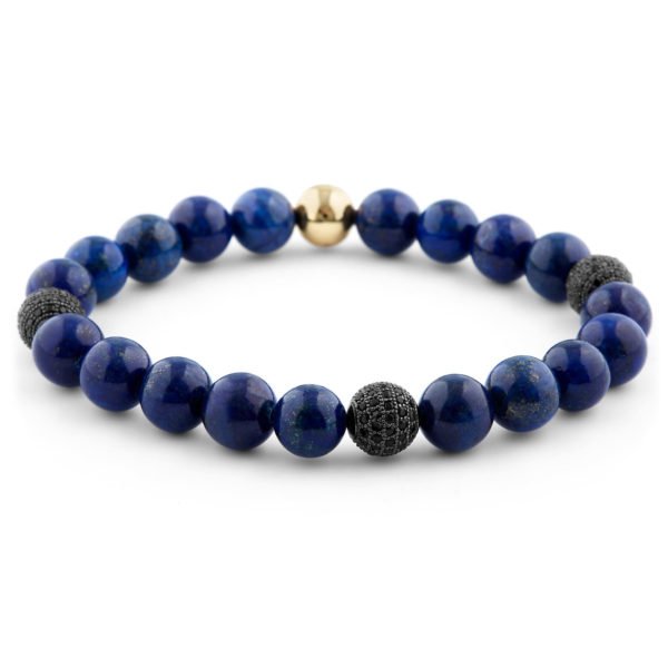 BLUE ABYSS LAPIS LAZULI BEAD BRACELET - Image 3