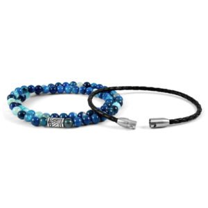 Blue Stone Bracelet Supplier For Men's