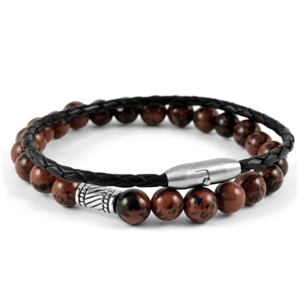 CHANDI BROWN HANDMADE BEAD BRACELET