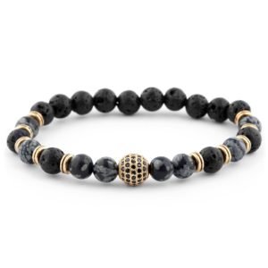 Modern Gray & Black Bracelet