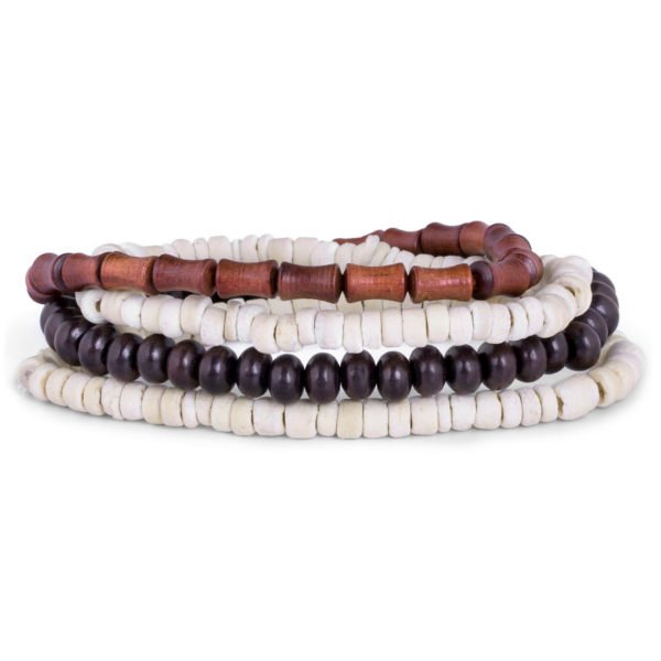 BAMBOO & COCONUT MIRO BEAD BRACELET